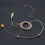 Verstelbare beige dubbele oorhaak condensator headsetmicrofoon 6