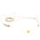 Verstelbare beige dubbele oorhaak condensator headsetmicrofoon 2