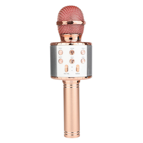 Upgrade Wireless Bluetooth K-Song Microphone with Lighting Rose