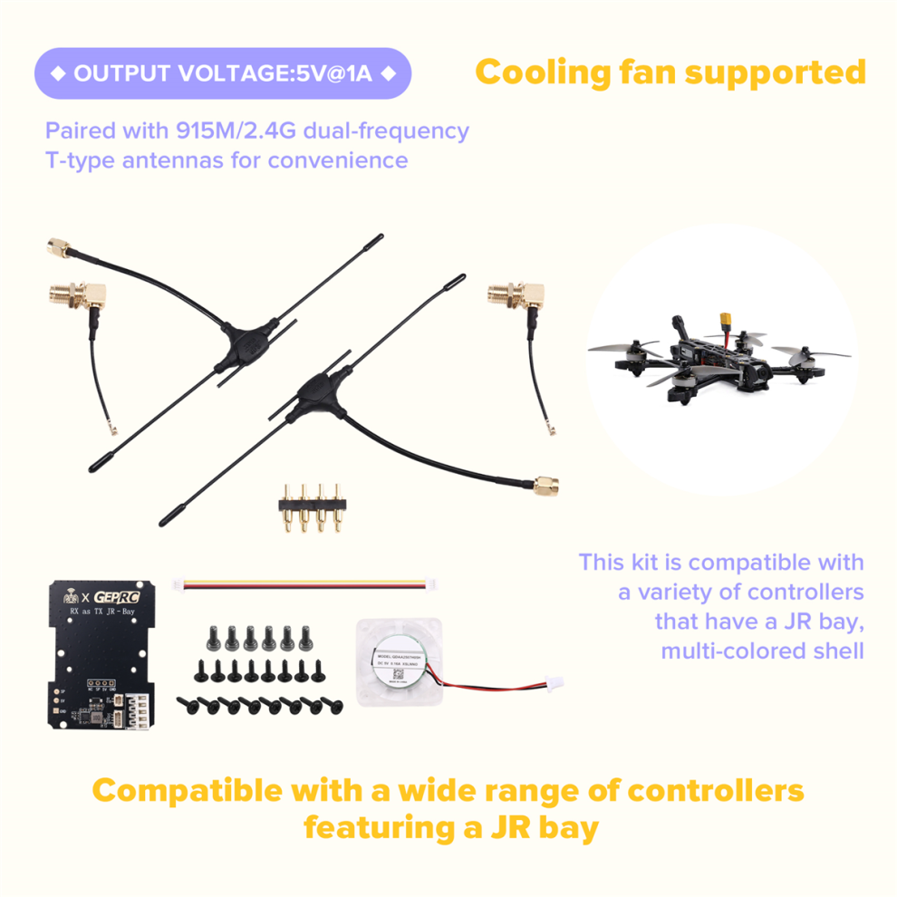 Kit de modification RX As TX JR-Bay pour drone FPV et avion RC (pièce à ...