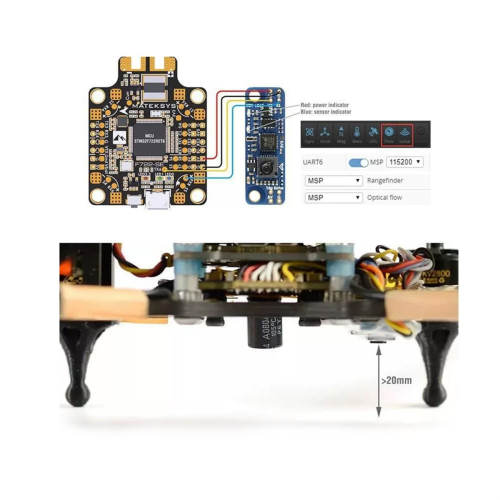 Módulo sensor de flujo óptico y lidar 3901-L0X INAV 1
