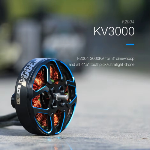 F2004 KV3000 4-5S Brushless Motor 3mm Shaft Long Range Motor 1