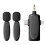 3 in 1 Wireless Lapel Microphone Compatible with Cameras Laptops 1