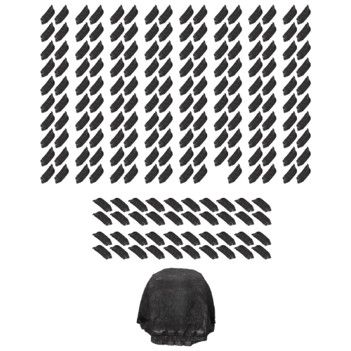 200 Pcs Schwarz Einweg Mikrofon Abdeckungen Anti-Splash Staub-Proof 2