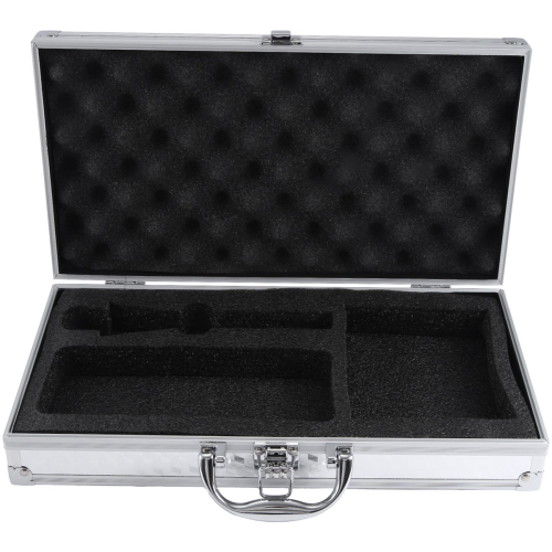 Estojo para microfone sem fio com esponja, caixa para microfone para equipamentos de transmissão. 1