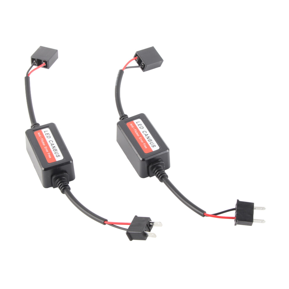 2Pcs Car Led Headlight Decoder Radio Audio Anti Interference Error Canceler Filter For H7 3661324558997