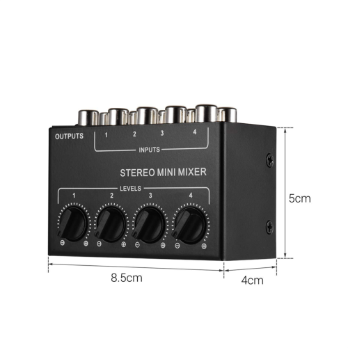Mini 4-Kanal Passivmixer Kompaktes Musikinstrument 2