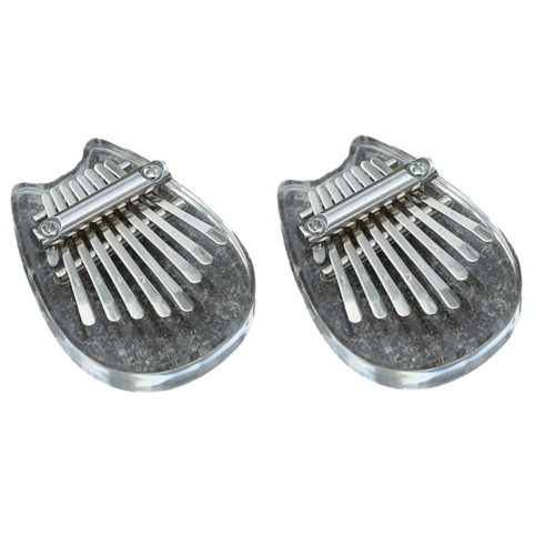 Transparente Kristall-Kalimba, Fingerklavierinstrument, Katze 2