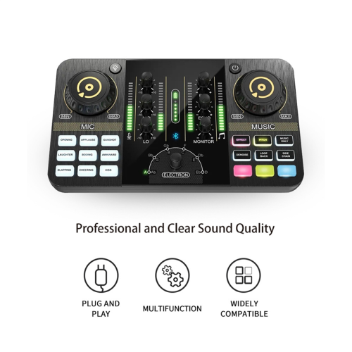 Kit scheda audio microfono podcast mixer audio professionale 1