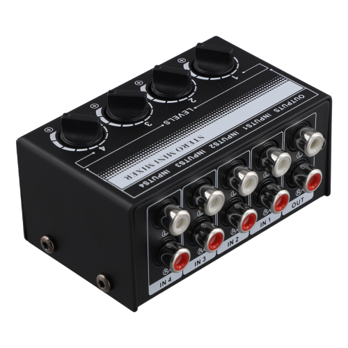 Mini-Stereo-Audiomixer, 4-Kanal-Passivmixer 2