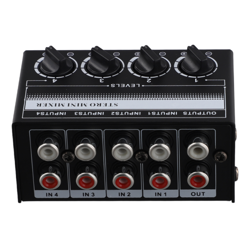 Mini-Stereo-Audiomixer, 4-Kanal-Passivmixer