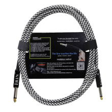 Gitarrkabel Brusreduceringskabel (10M) Svart & Vit