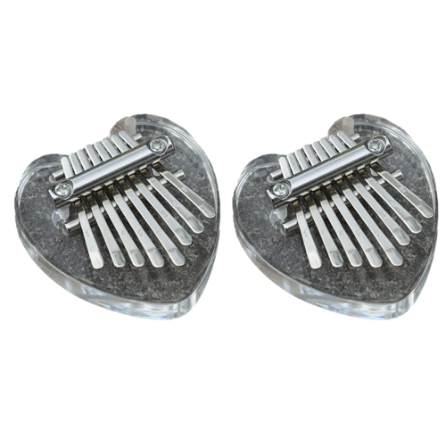 Strumento pianoforte a dita Kalimba in cristallo trasparente amore 2