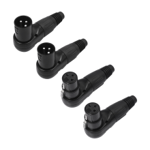 Conector XLR, adaptador de micrófono XLR de 3 pines con conector macho y hembra