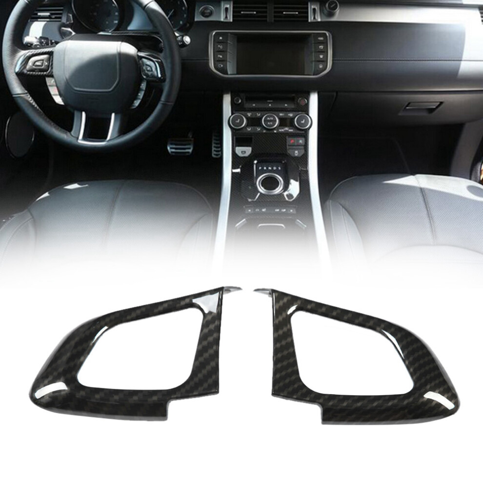 2Pcs Left Car Steering Wheel Button Cover Trim For Land Rover Range Rover Evoque 12-17 4601324559272