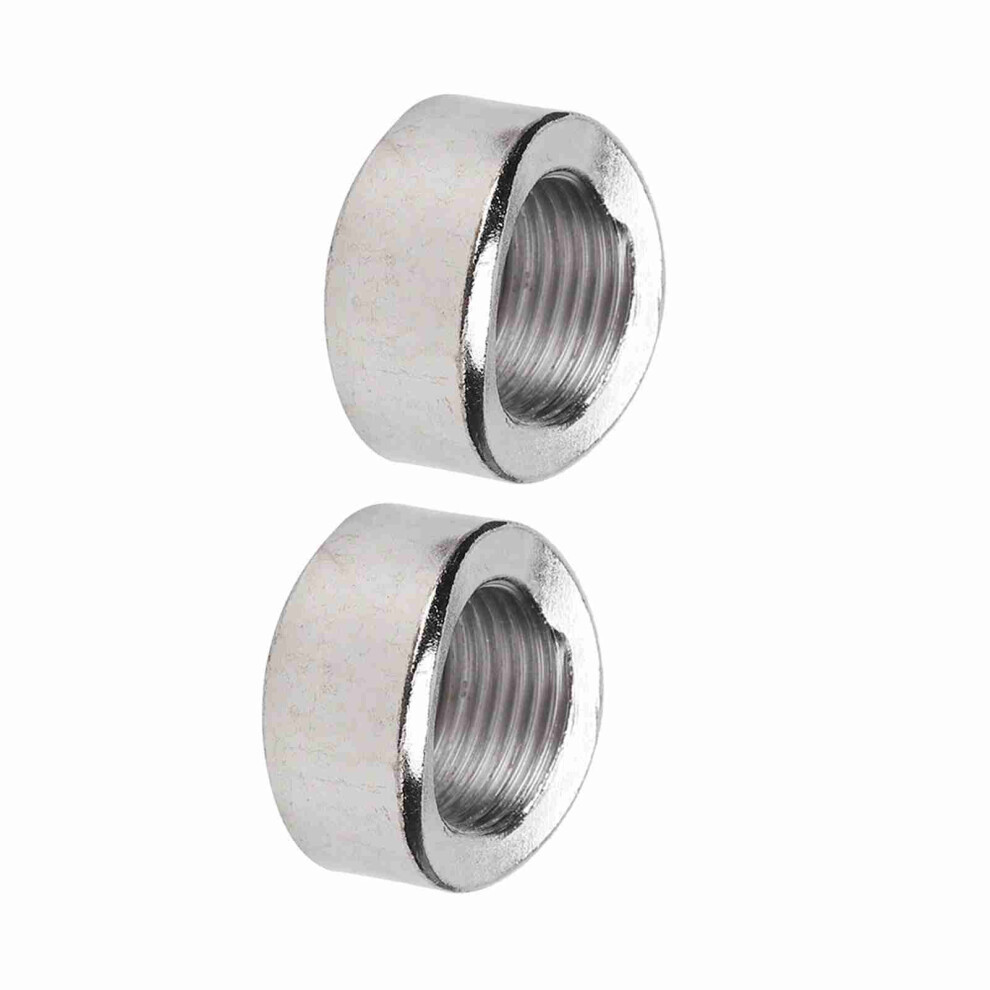 2Pcs Oxygen Sensor Curve Notched Nut Bung M18 X 1.5 Threads Iron 7631324559238