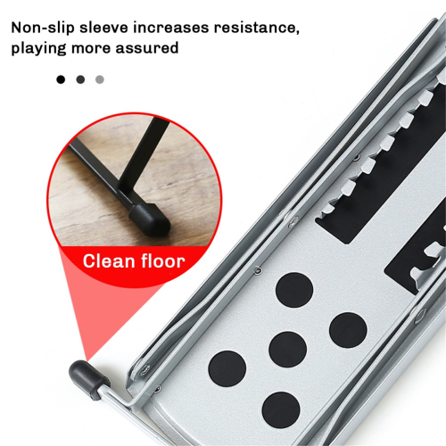 Adjustable Folding 6-Position Height Footboard for Guitar Accessories 2