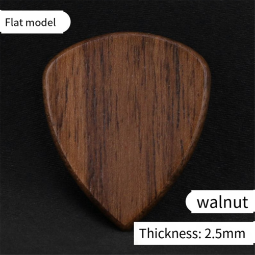Träplektrum för gitarr, elgitarr, akustisk gitarr eller gitarr, valnötsträ 2