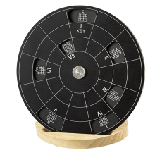 Ferramenta de melodia Circle of Fifths Wheel com suporte e bolsa de armazenamento