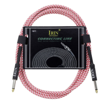 Gitarr Musikinstrument Kabel Ljudkabel Rosa & Vit