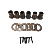 Conjunto de 6 Tarraxas para Guitarra, Pinos de Afinação e Botões de Ajuste.