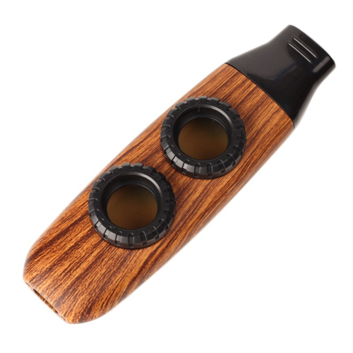 Kazoo con doppio foro, Kazoo con doppia membrana, accompagnamento, A