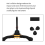 Supporto per flauto e clarinetto pieghevole e rimovibile, base gialla audace 7