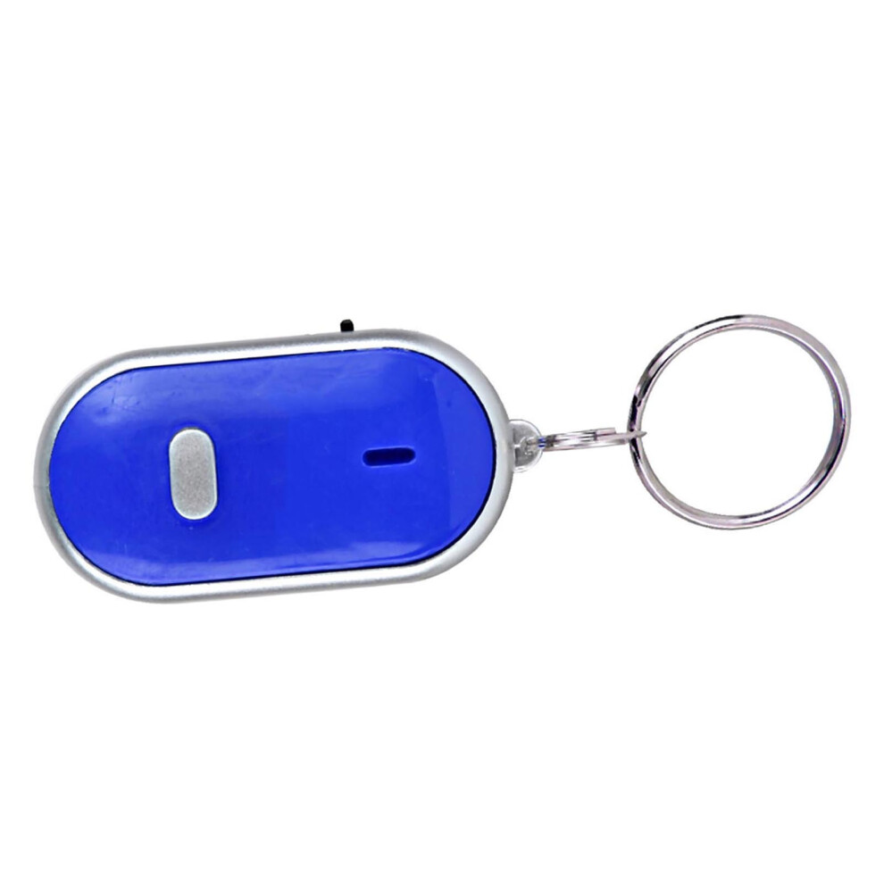 Voice Control Anti Lost Device Whistle Key Finder Keychain Locator Tracer (Blue) Blue 8451324562002
