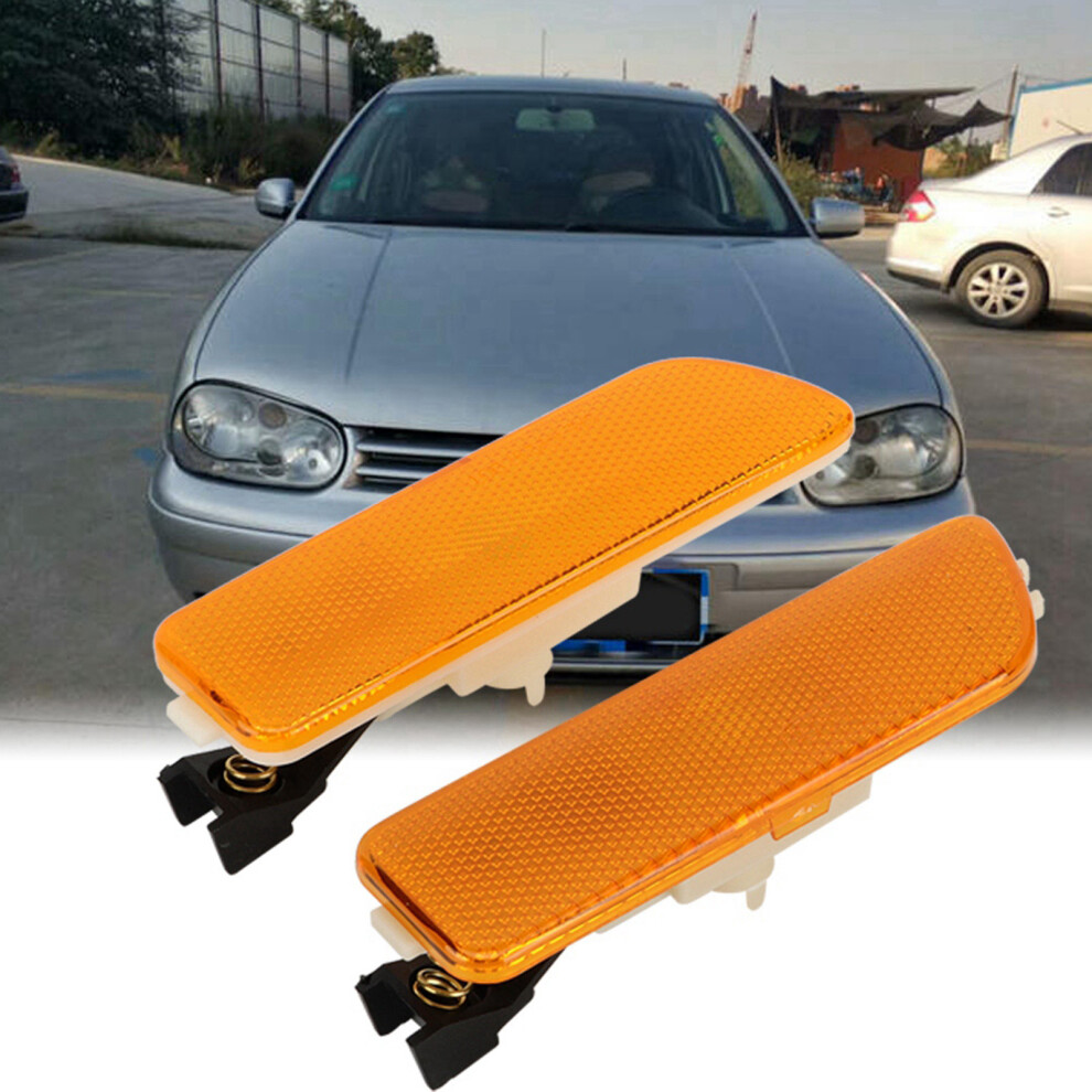1 Pair Smoked Bumper Marker Side Housing For Mk4 617215181853 (Yellow) Light/Yellow 9391324562666