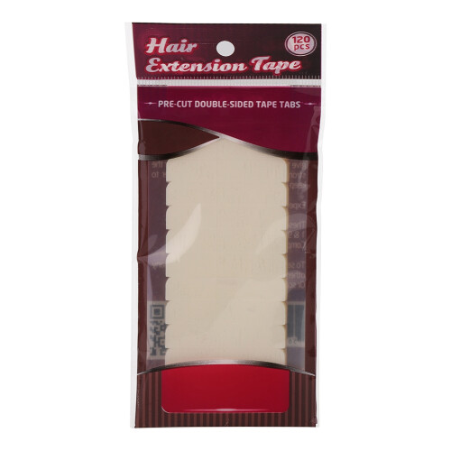 120 Stück doppelseitiges Haarverlängerungs-Klebeband 4x0,8 cm 1