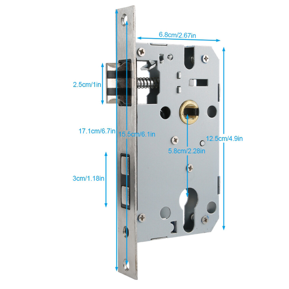 European Style Door Handle Lock Indoor Bedroom Living Room Mechanical Security Lockset-image-OPC-PHWT2Z2-NEW