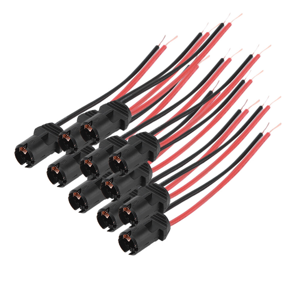 10Pcs T10 Car Truck Boat Wedge Bulb Female Connector Lamp Holder Led Socket Base Light 4931324563567