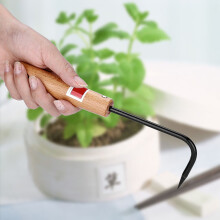 Sturdy Iron And Beech Bonsai Root Hook with Comfortable Wooden Handle Gardening Tools