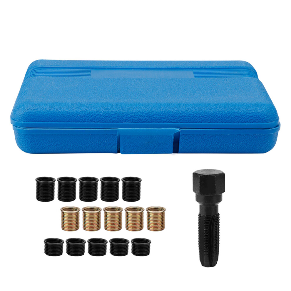 16Pcs Spark Plug Tap Thread Repair Tools Rethreading Kit 7891324563738
