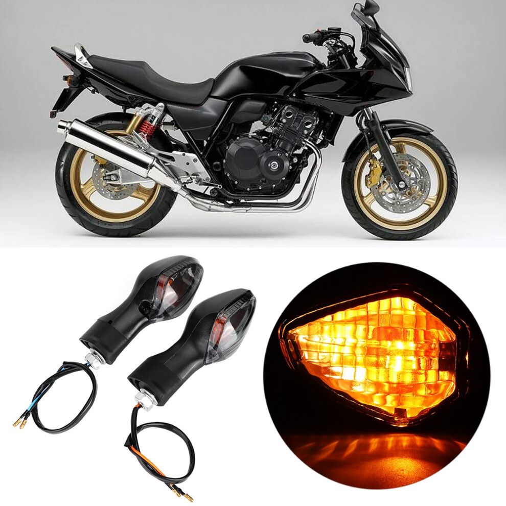 1 Pair Turn Signal Indicator Lamp Fit For Honda Crf250l Motorcycle Modified Smoky Black/Gray 9311324563999