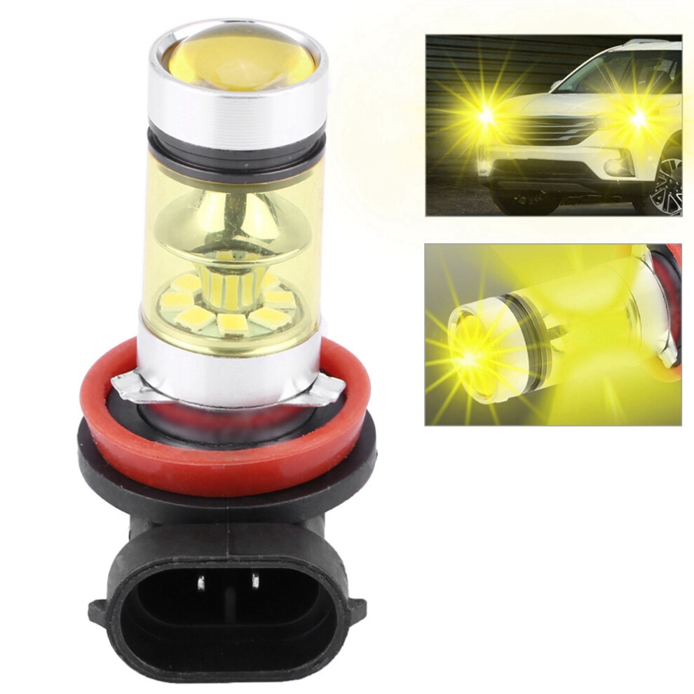 2 Pcs Car 100W Super Bright Conversion Led Head Fog Bulb ( ) Light/Yellow 7621324563847