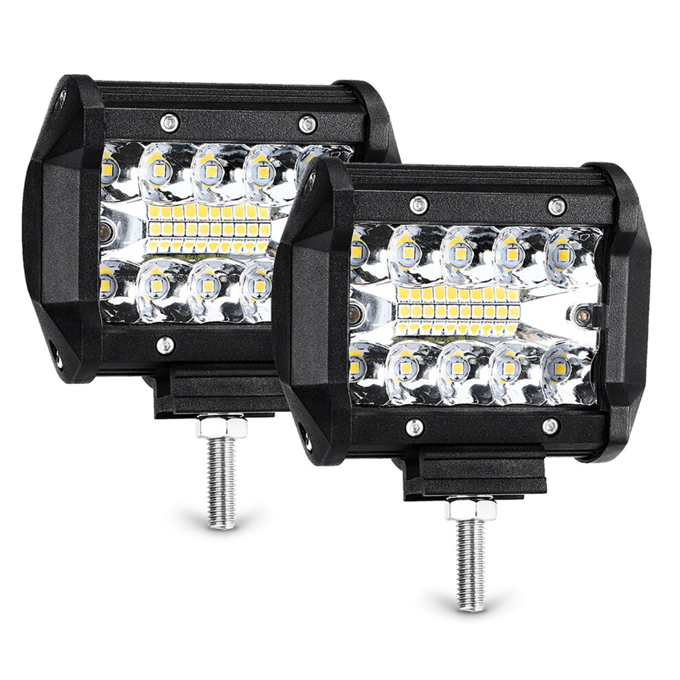 2Pcs Car Working Aluminum Fog Ip68 Dc12v Input 6000K Blacks Shell Light/White 8311324563839