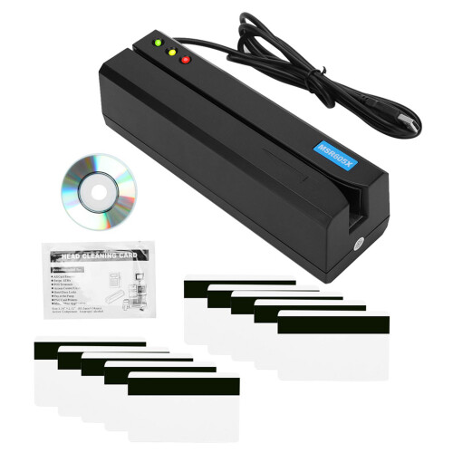 MSR605X Magnetic Strip Card Reader LED Indicator Magstripe Writer 3 Tracks 1