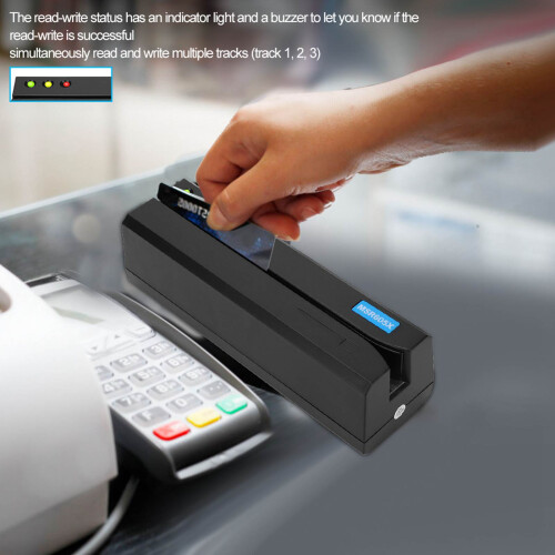 MSR605X Magnetic Strip Card Reader LED Indicator Magstripe Writer 3 Tracks 2