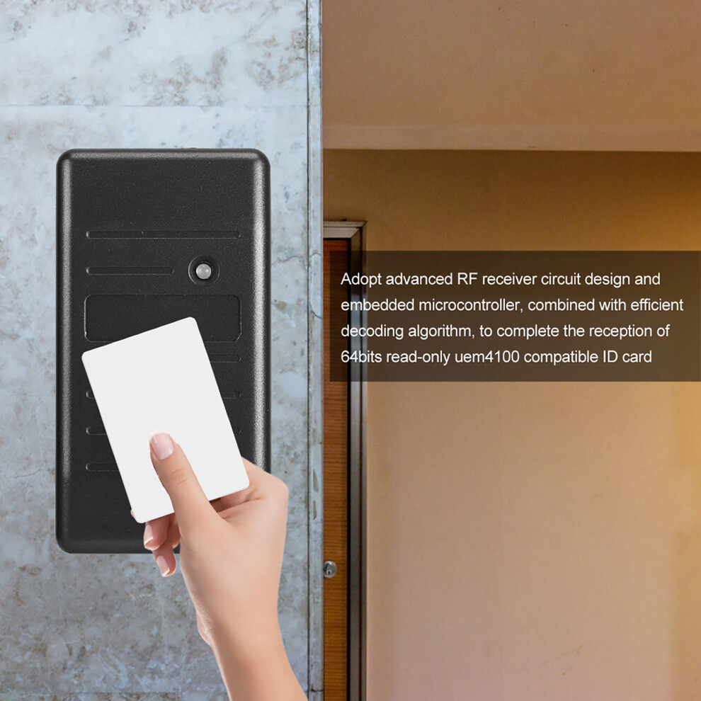 Security Rfid Card Access Control Reader 125Khz Wiegand 26/34 Waterproofblack Id 125Khz 3661324565193