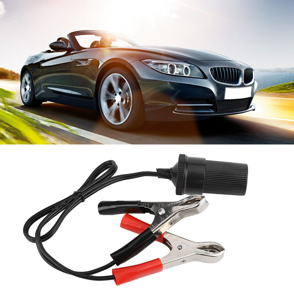 12V Car Battery Clip On Adapter Cigarette Socket Lighter Travel Charger 3551324565401