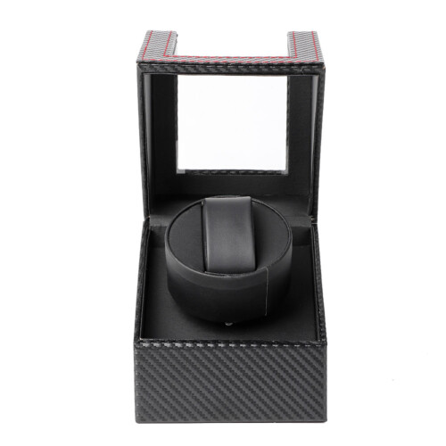Single Automatic Watch Winder with Quiet Motor Wristwatch Display Case Box
