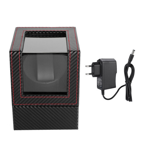 Single Automatic Watch Winder with Quiet Motor Wristwatch Display Case Box 1