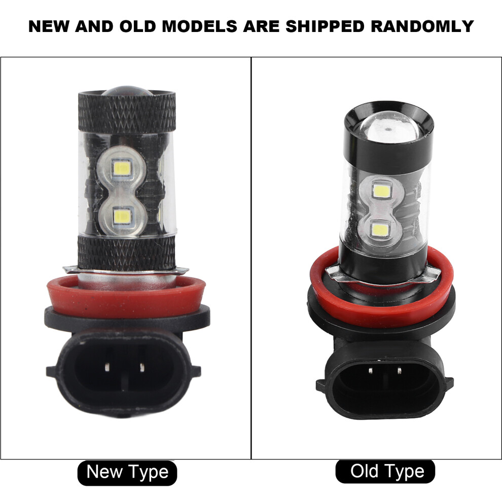 2 Pcs H8 H11 12V-24V 50W Car High Power Bright Led Fog Daytime Bulbs Light 7891324567897