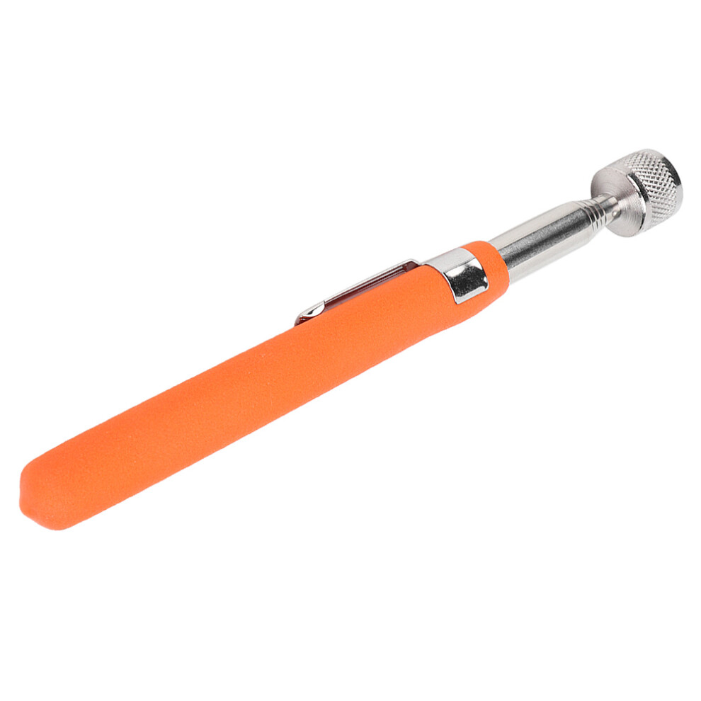 Non Slip Magnetic Telescopic Retractable Pickup Stick Pick Up Tool With Led Light Orange 6931324568171