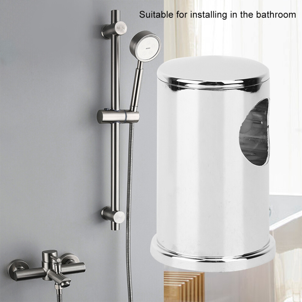 2Pcs Silver White Abs Electroplating Shower Lifting Rail Bracket Base Bathroom Accessories 4631324568721