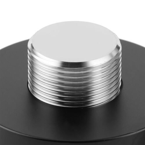 Dual Head Coffee Distributor Leveler Tool Adjustable Coffee Powder Tamper with 3 Angled Slopes/Flat BaseBlack 58mm