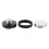 Dual Head Coffee Distributor Leveler Tool Adjustable Coffee Powder Tamper with 3 Angled Slopes/Flat BaseBlack 58mm 16