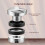 Dual Head Coffee Distributor Leveler Tool Adjustable Coffee Powder Tamper with 3 Angled Slopes/Flat BaseBlack 58mm 5