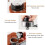 Dual Head Coffee Distributor Leveler Tool Adjustable Coffee Powder Tamper with 3 Angled Slopes/Flat BaseBlack 58mm 6